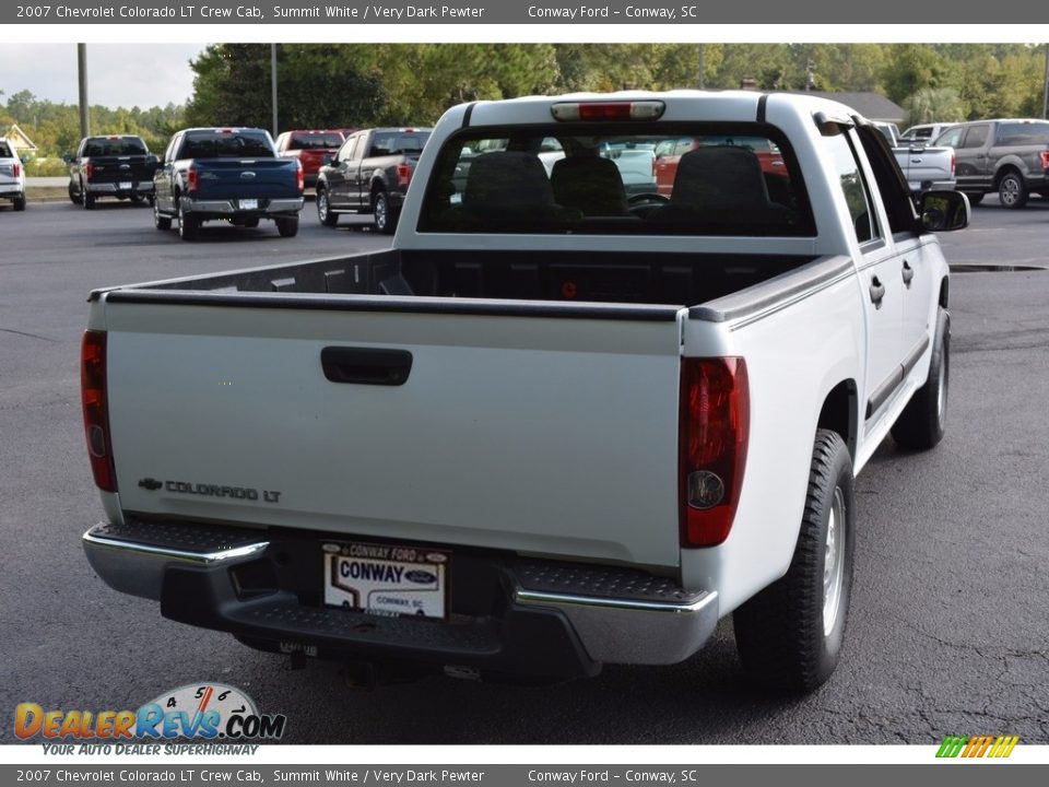 2007 Chevrolet Colorado LT Crew Cab Summit White / Very Dark Pewter Photo #3