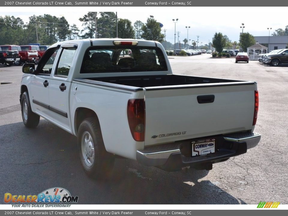 2007 Chevrolet Colorado LT Crew Cab Summit White / Very Dark Pewter Photo #9