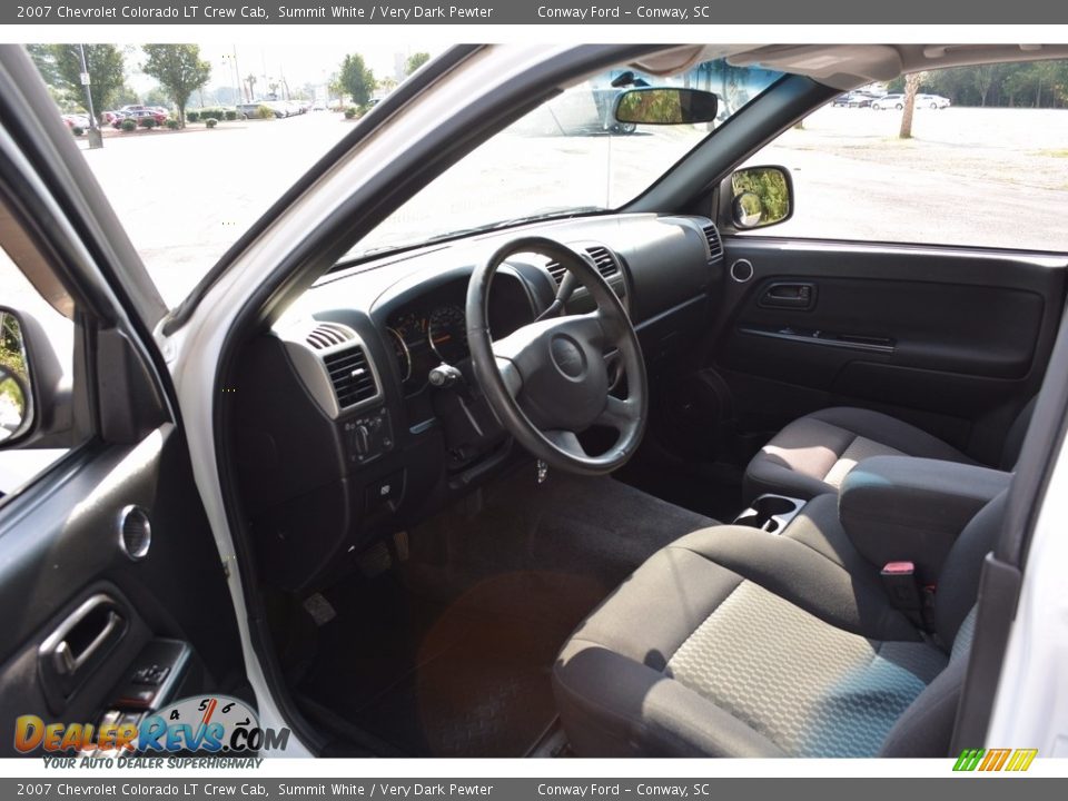 2007 Chevrolet Colorado LT Crew Cab Summit White / Very Dark Pewter Photo #20