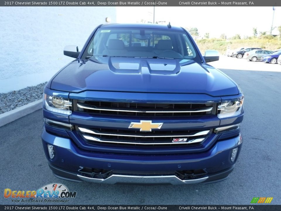 2017 Chevrolet Silverado 1500 LTZ Double Cab 4x4 Deep Ocean Blue Metallic / Cocoa/­Dune Photo #5