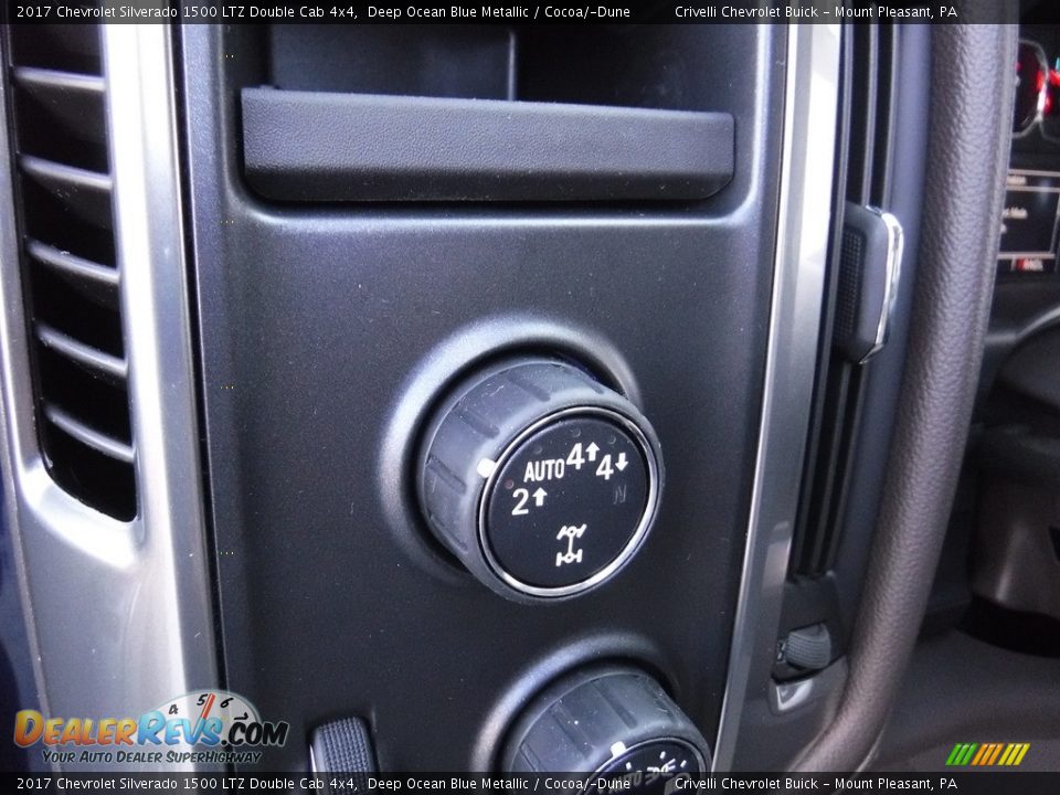 2017 Chevrolet Silverado 1500 LTZ Double Cab 4x4 Deep Ocean Blue Metallic / Cocoa/­Dune Photo #11