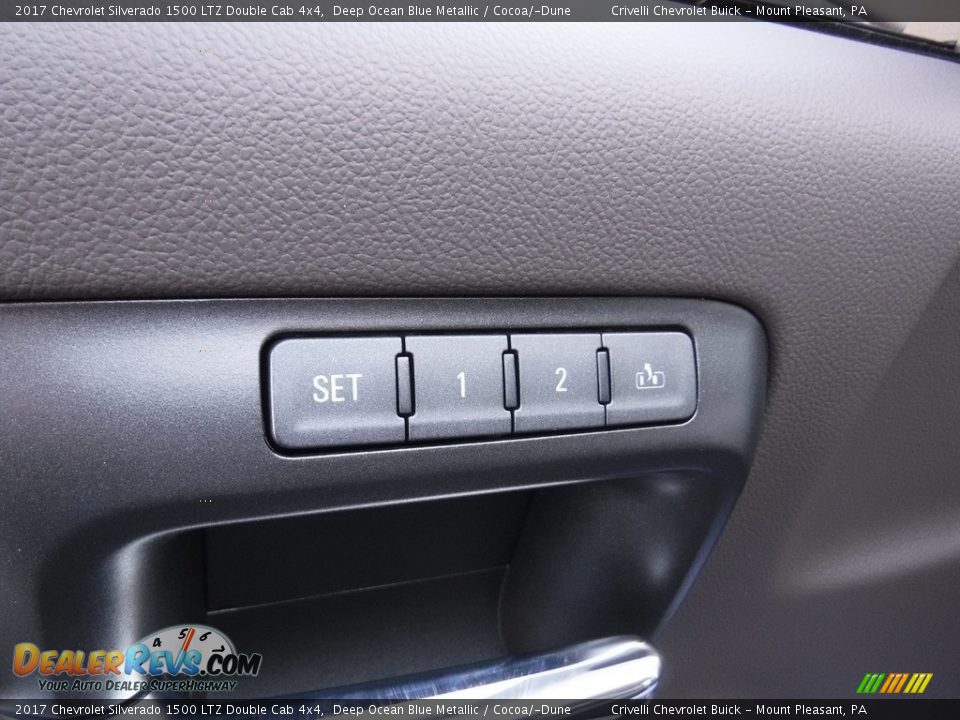 2017 Chevrolet Silverado 1500 LTZ Double Cab 4x4 Deep Ocean Blue Metallic / Cocoa/­Dune Photo #13