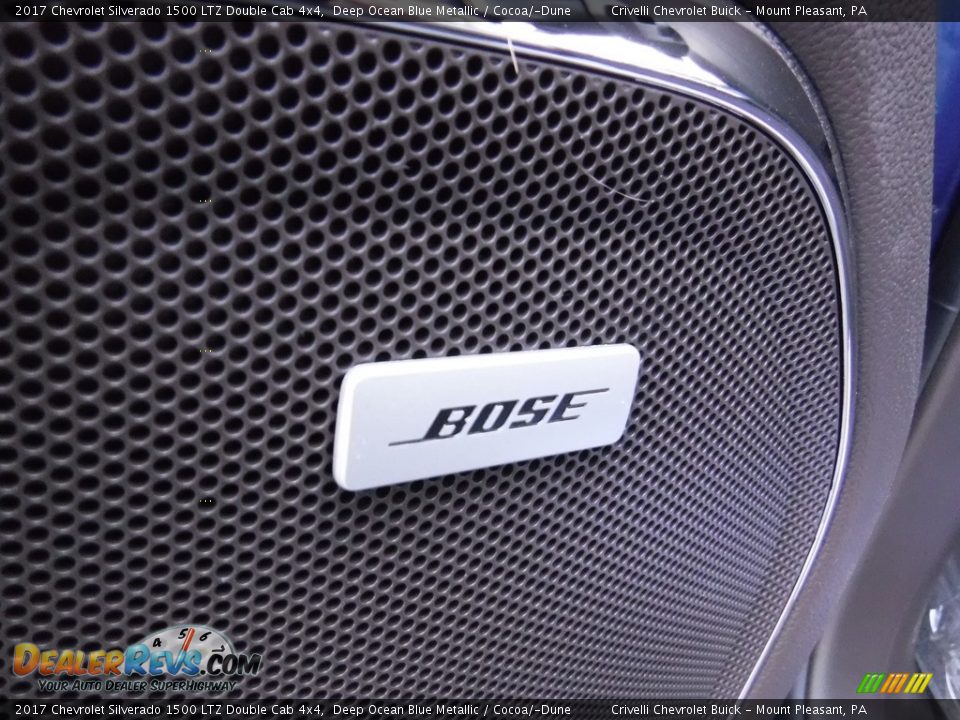 2017 Chevrolet Silverado 1500 LTZ Double Cab 4x4 Deep Ocean Blue Metallic / Cocoa/­Dune Photo #14