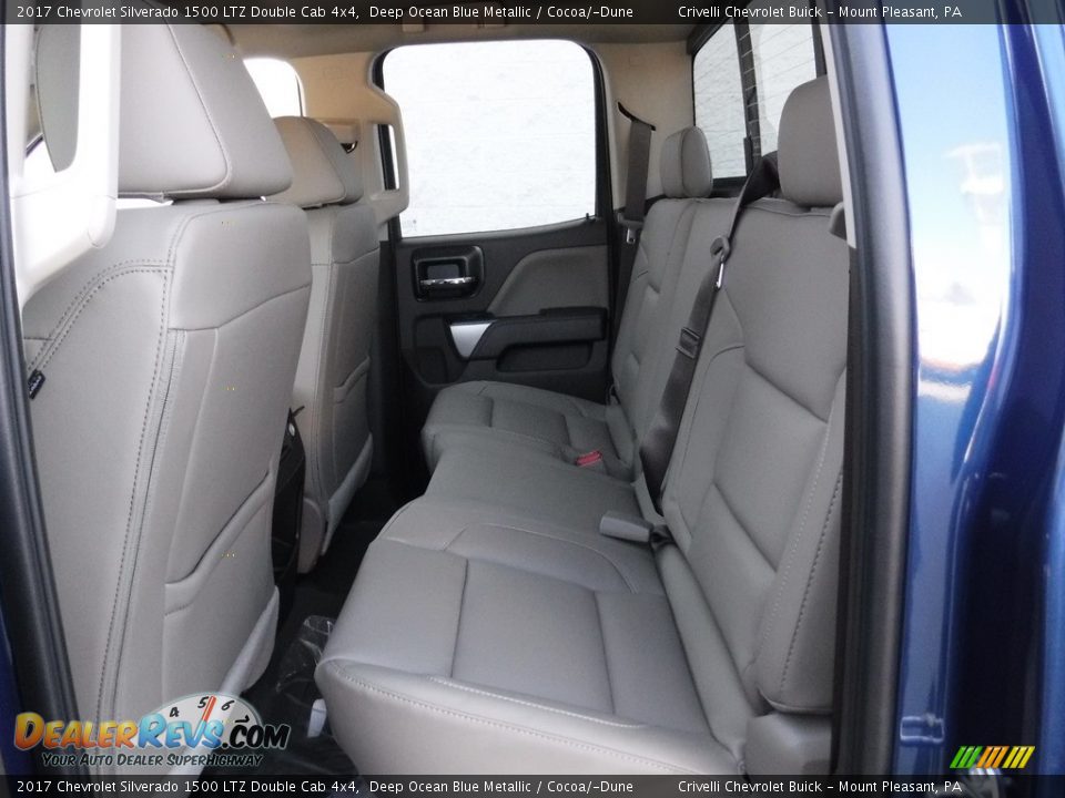 2017 Chevrolet Silverado 1500 LTZ Double Cab 4x4 Deep Ocean Blue Metallic / Cocoa/­Dune Photo #22