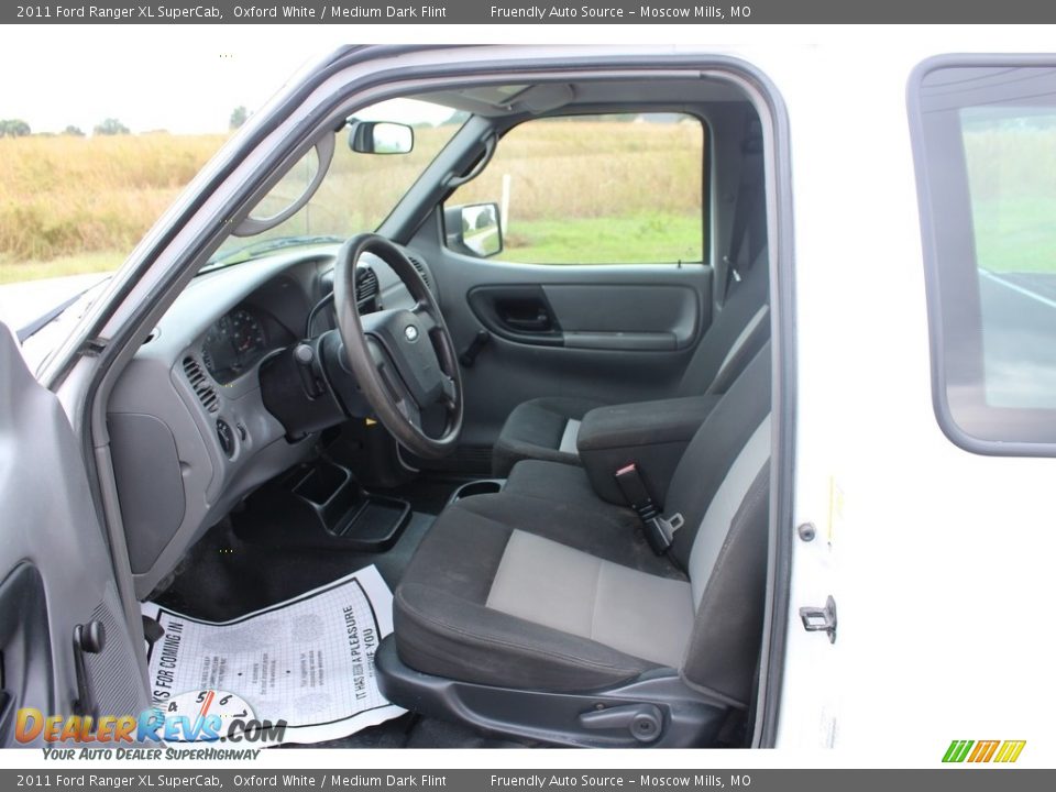 2011 Ford Ranger XL SuperCab Oxford White / Medium Dark Flint Photo #4