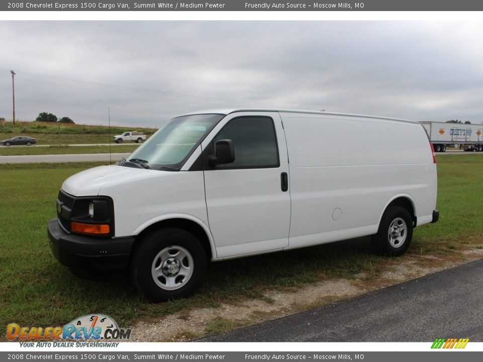 2008 Chevrolet Express 1500 Cargo Van Summit White / Medium Pewter Photo #1