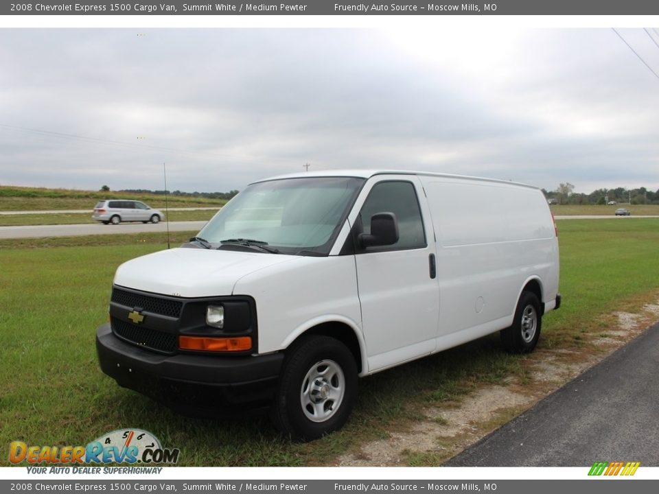 2008 Chevrolet Express 1500 Cargo Van Summit White / Medium Pewter Photo #19