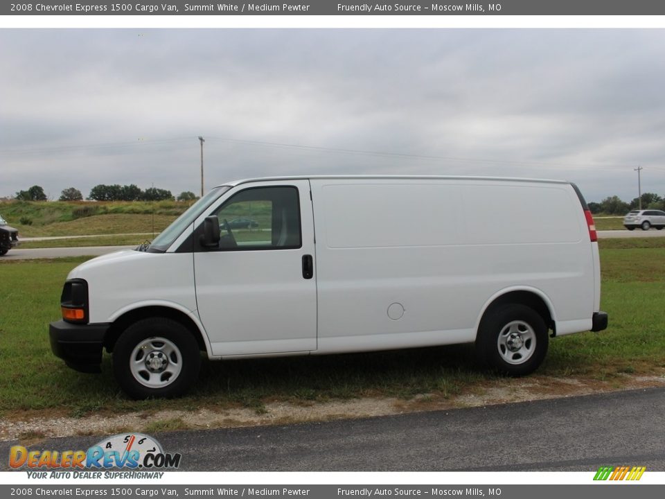 2008 Chevrolet Express 1500 Cargo Van Summit White / Medium Pewter Photo #20