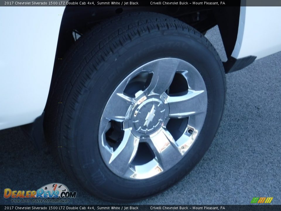 2017 Chevrolet Silverado 1500 LTZ Double Cab 4x4 Summit White / Jet Black Photo #3