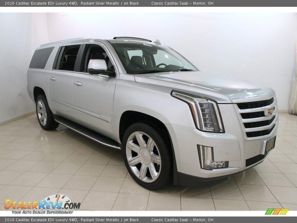 2016 Cadillac Escalade ESV Luxury 4WD Radiant Silver Metallic / Jet Black Photo #1