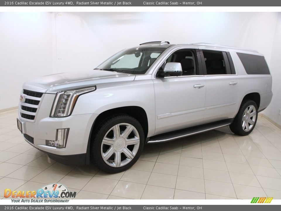 2016 Cadillac Escalade ESV Luxury 4WD Radiant Silver Metallic / Jet Black Photo #3