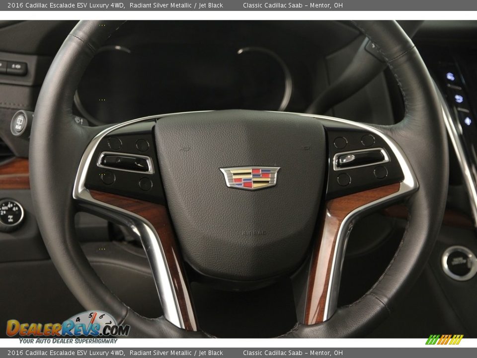 2016 Cadillac Escalade ESV Luxury 4WD Radiant Silver Metallic / Jet Black Photo #6