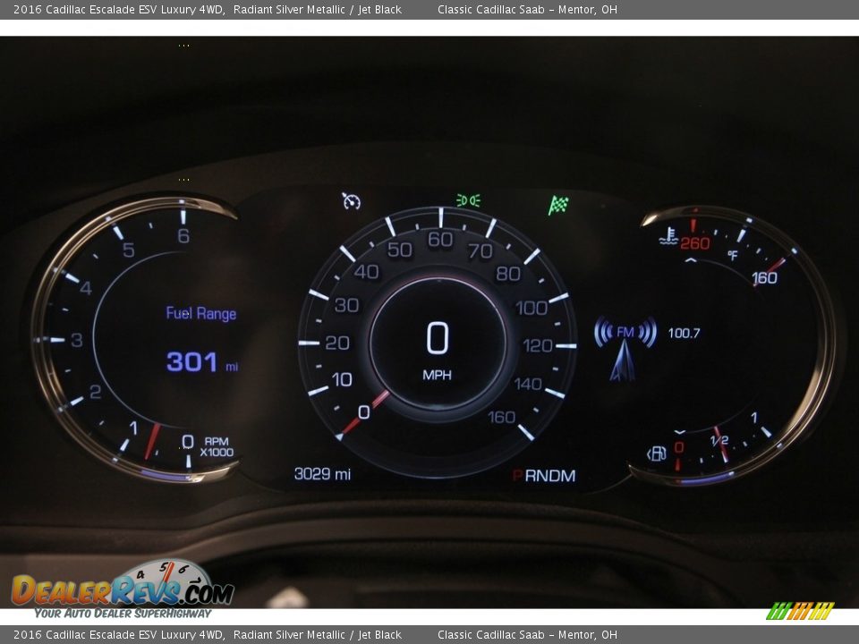 2016 Cadillac Escalade ESV Luxury 4WD Radiant Silver Metallic / Jet Black Photo #7
