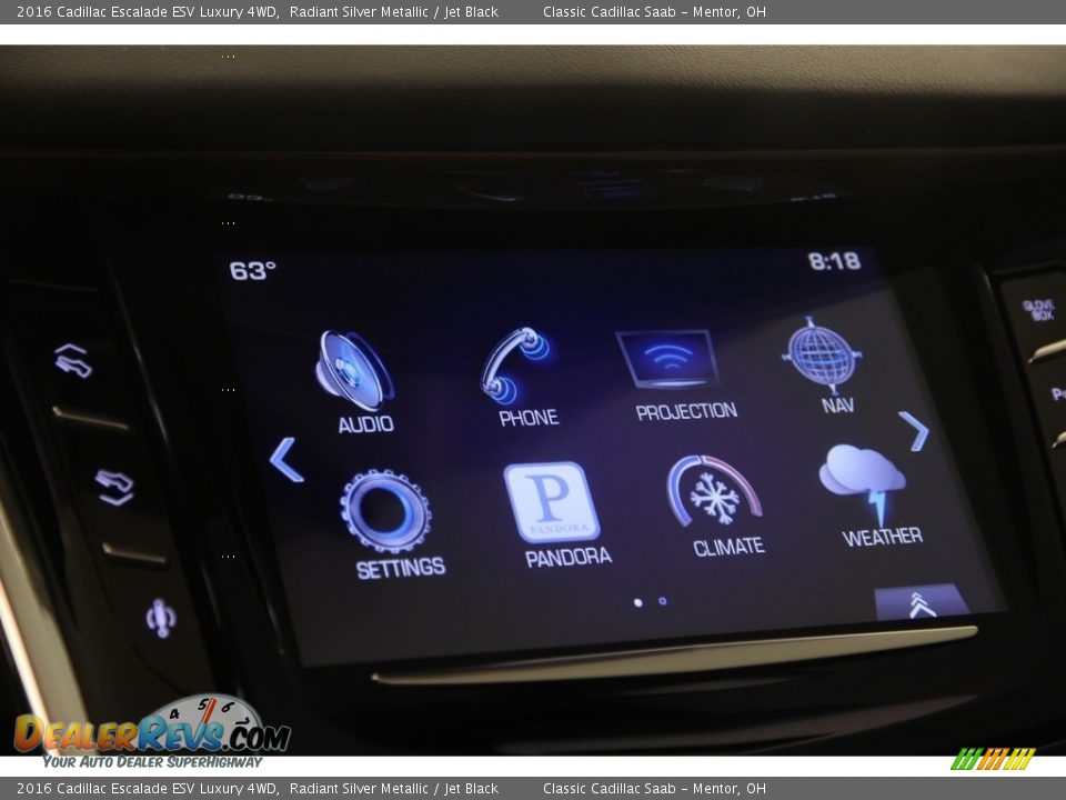 2016 Cadillac Escalade ESV Luxury 4WD Radiant Silver Metallic / Jet Black Photo #9