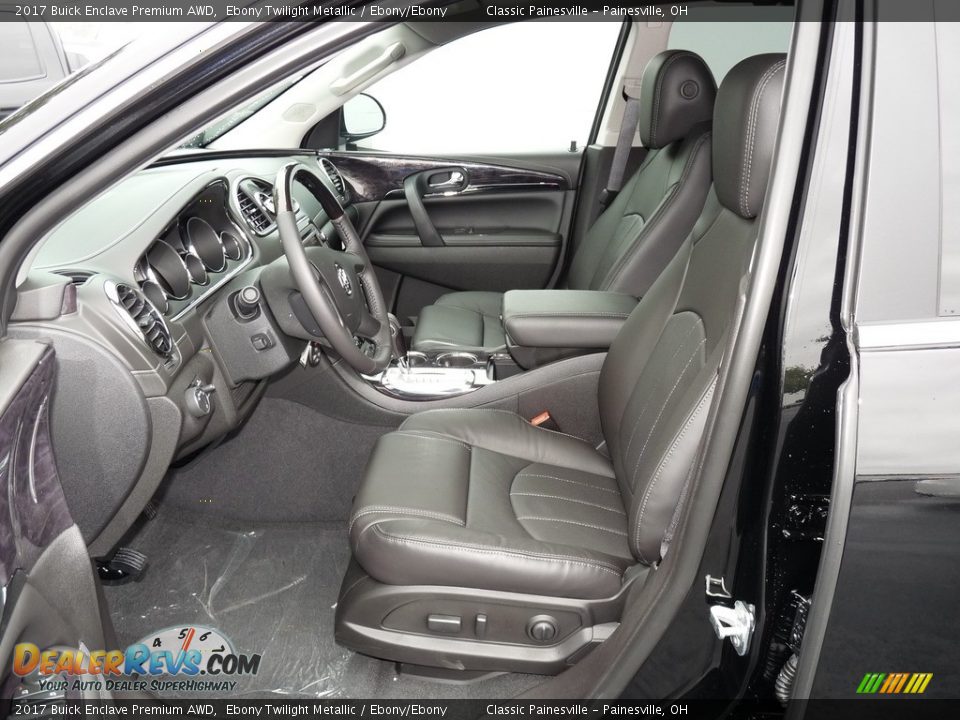 Ebony/Ebony Interior - 2017 Buick Enclave Premium AWD Photo #6