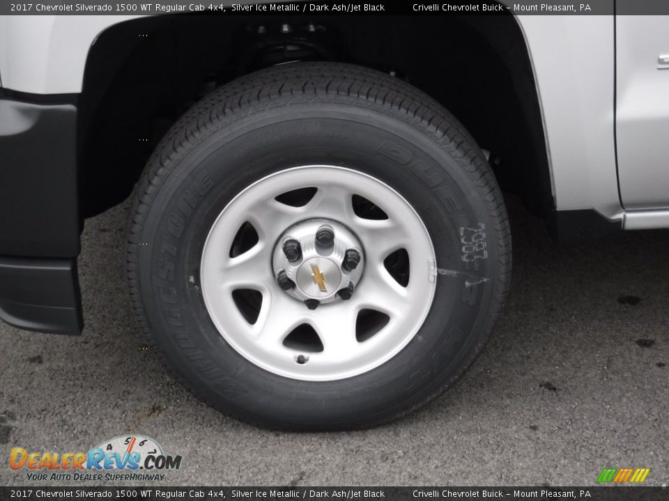 2017 Chevrolet Silverado 1500 WT Regular Cab 4x4 Silver Ice Metallic / Dark Ash/Jet Black Photo #3