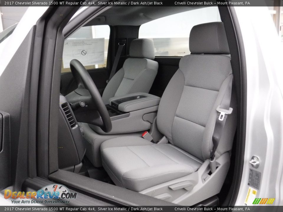 Front Seat of 2017 Chevrolet Silverado 1500 WT Regular Cab 4x4 Photo #10