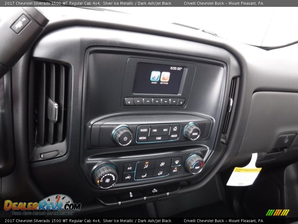 2017 Chevrolet Silverado 1500 WT Regular Cab 4x4 Silver Ice Metallic / Dark Ash/Jet Black Photo #13