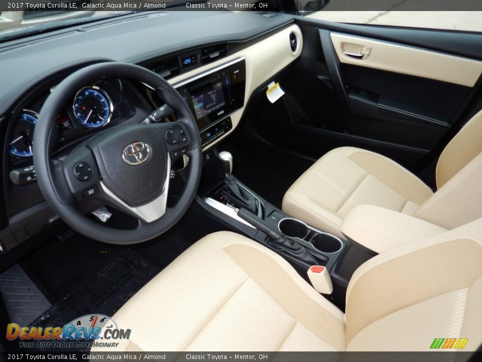 2017 Toyota Corolla LE Galactic Aqua Mica / Almond Photo #3