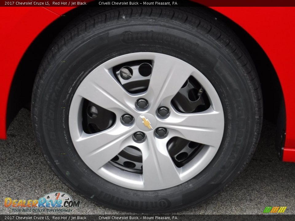 2017 Chevrolet Cruze LS Red Hot / Jet Black Photo #3