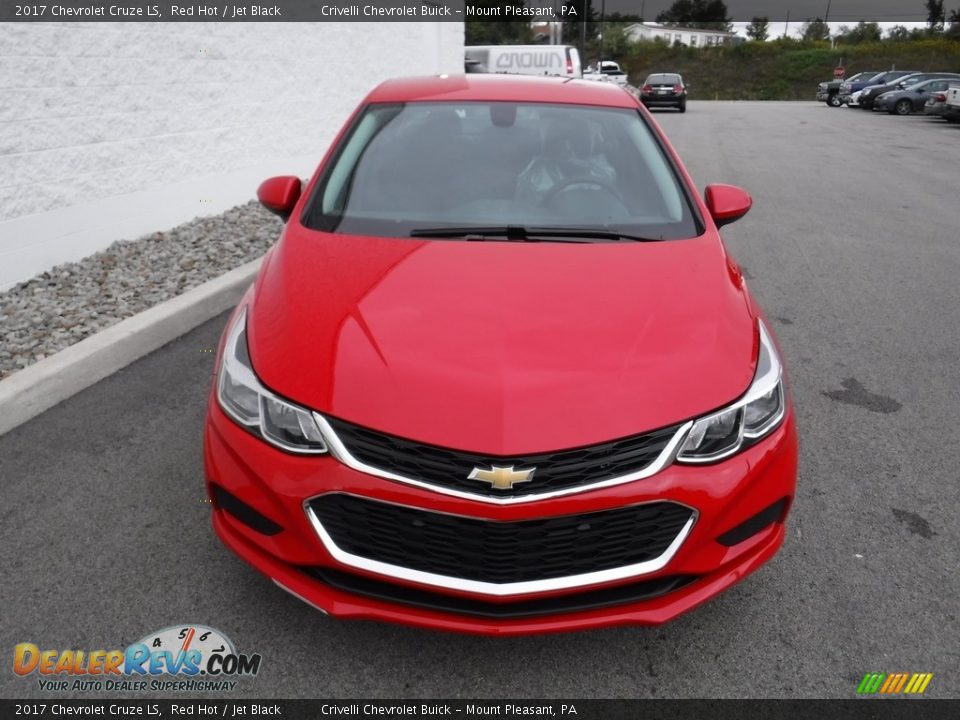 2017 Chevrolet Cruze LS Red Hot / Jet Black Photo #4