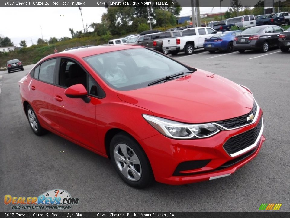 2017 Chevrolet Cruze LS Red Hot / Jet Black Photo #5