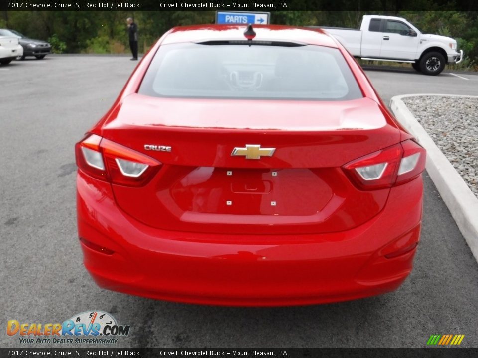 2017 Chevrolet Cruze LS Red Hot / Jet Black Photo #6