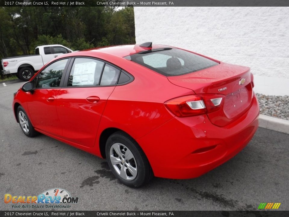 2017 Chevrolet Cruze LS Red Hot / Jet Black Photo #7