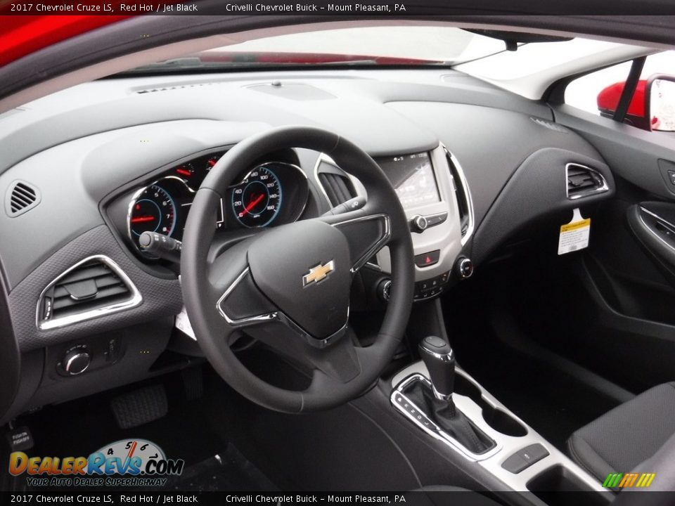 2017 Chevrolet Cruze LS Red Hot / Jet Black Photo #9