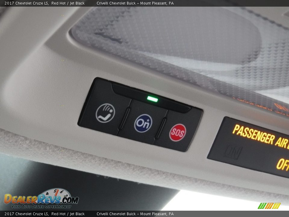 2017 Chevrolet Cruze LS Red Hot / Jet Black Photo #14