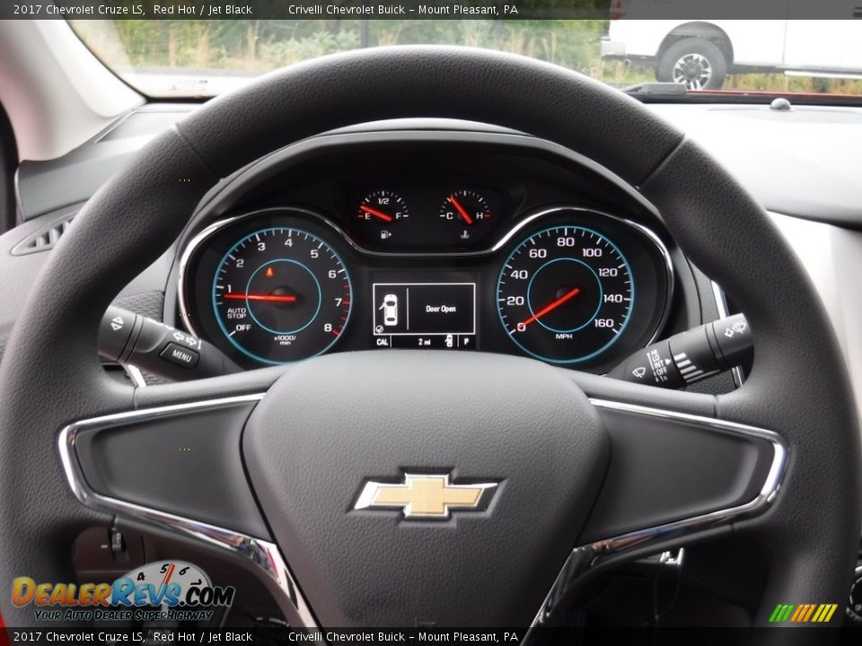 2017 Chevrolet Cruze LS Red Hot / Jet Black Photo #17