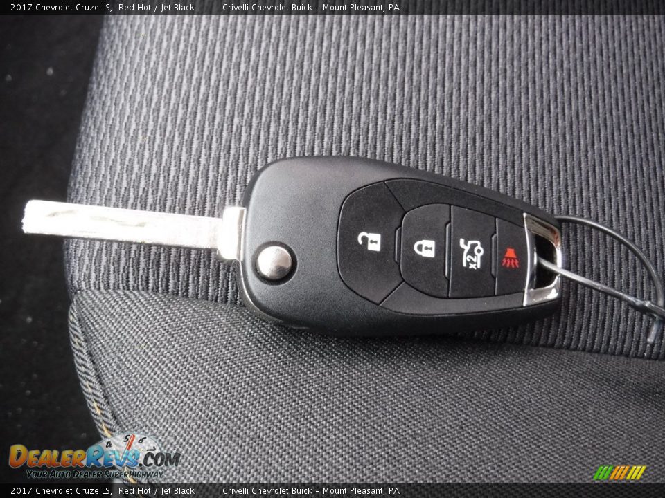 2017 Chevrolet Cruze LS Red Hot / Jet Black Photo #19