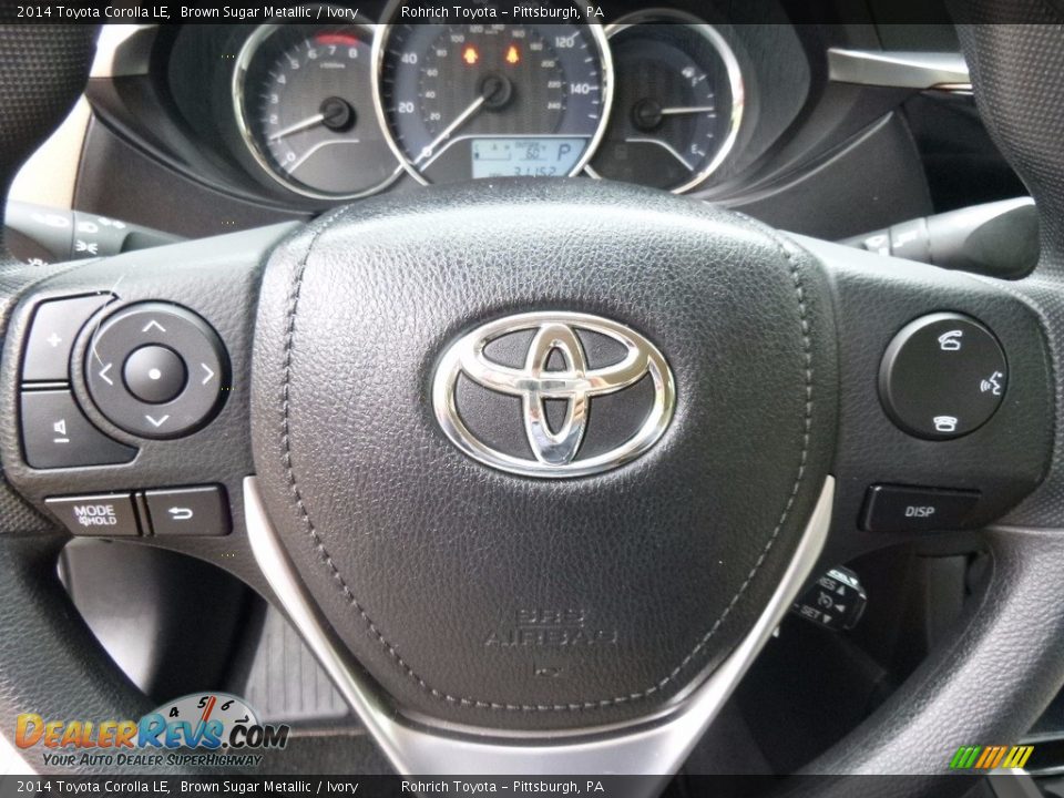2014 Toyota Corolla LE Brown Sugar Metallic / Ivory Photo #19