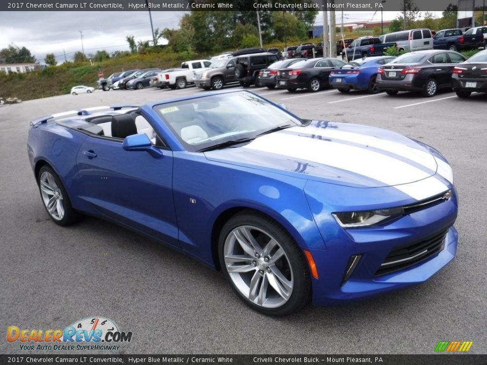 Front 3/4 View of 2017 Chevrolet Camaro LT Convertible Photo #8