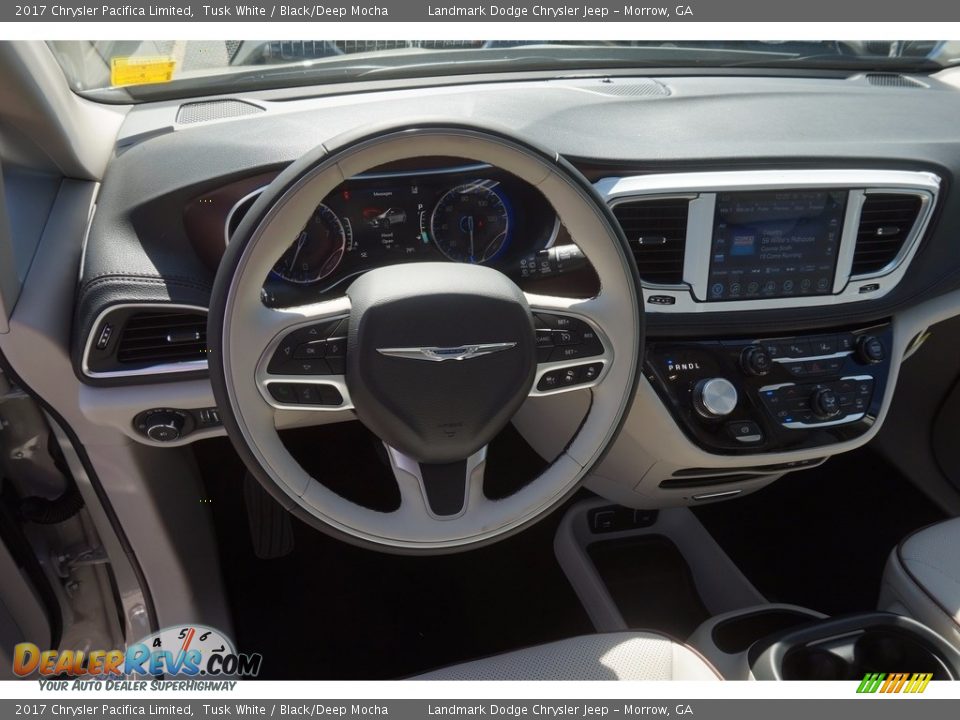 2017 Chrysler Pacifica Limited Tusk White / Black/Deep Mocha Photo #7