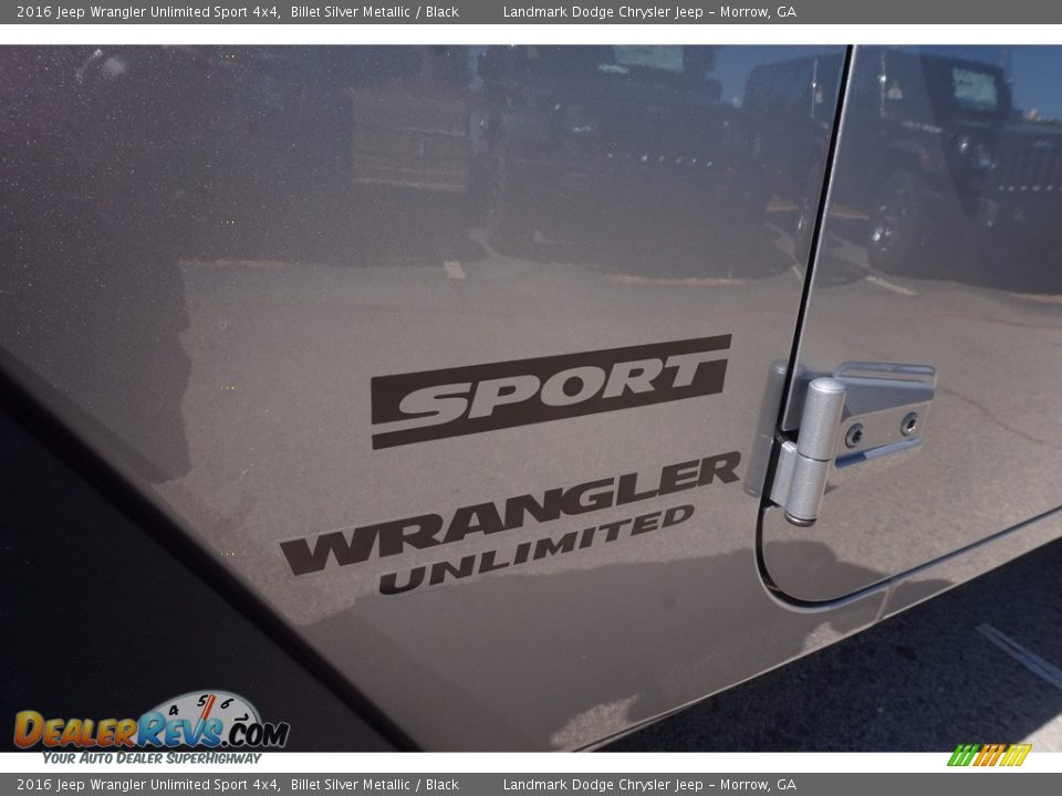 2016 Jeep Wrangler Unlimited Sport 4x4 Billet Silver Metallic / Black Photo #7