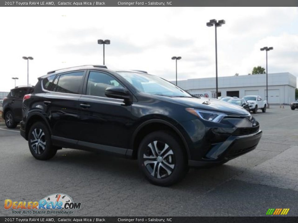 2017 Toyota RAV4 LE AWD Galactic Aqua Mica / Black Photo #1