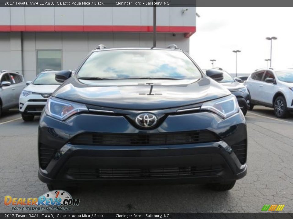 2017 Toyota RAV4 LE AWD Galactic Aqua Mica / Black Photo #2