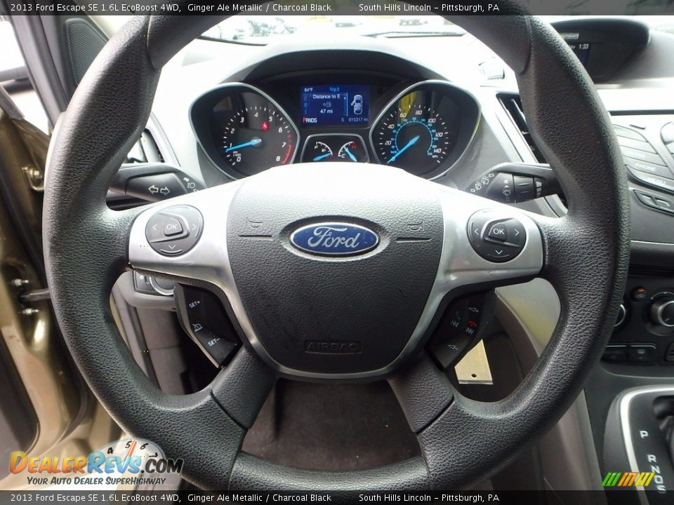 2013 Ford Escape SE 1.6L EcoBoost 4WD Ginger Ale Metallic / Charcoal Black Photo #22