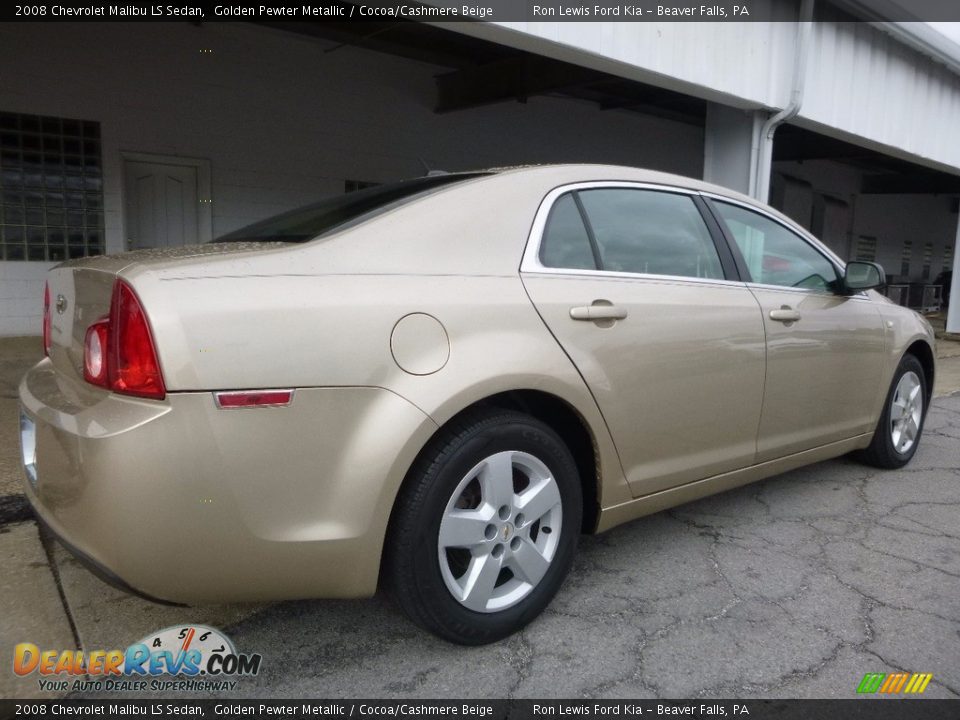 2008 Chevrolet Malibu LS Sedan Golden Pewter Metallic / Cocoa/Cashmere Beige Photo #3
