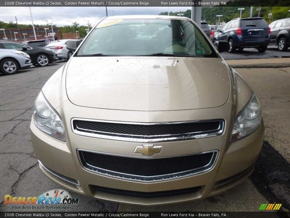 2008 Chevrolet Malibu LS Sedan Golden Pewter Metallic / Cocoa/Cashmere Beige Photo #8