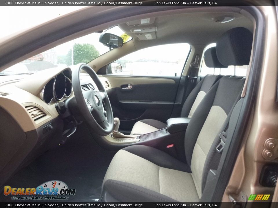2008 Chevrolet Malibu LS Sedan Golden Pewter Metallic / Cocoa/Cashmere Beige Photo #11