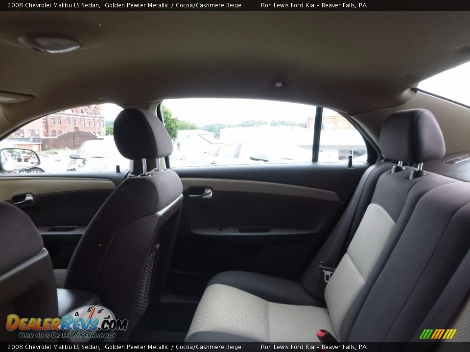 2008 Chevrolet Malibu LS Sedan Golden Pewter Metallic / Cocoa/Cashmere Beige Photo #12