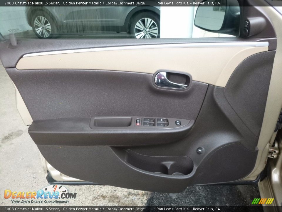 2008 Chevrolet Malibu LS Sedan Golden Pewter Metallic / Cocoa/Cashmere Beige Photo #14