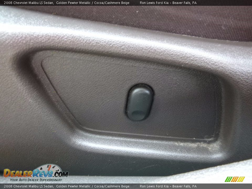 2008 Chevrolet Malibu LS Sedan Golden Pewter Metallic / Cocoa/Cashmere Beige Photo #15