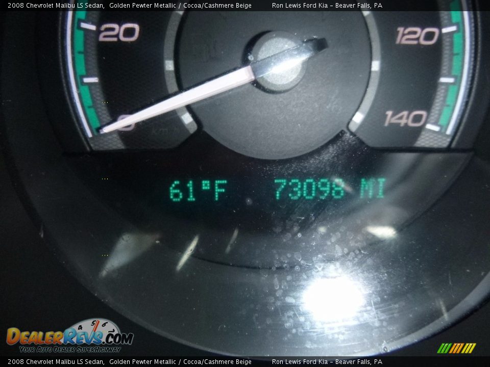 2008 Chevrolet Malibu LS Sedan Golden Pewter Metallic / Cocoa/Cashmere Beige Photo #20