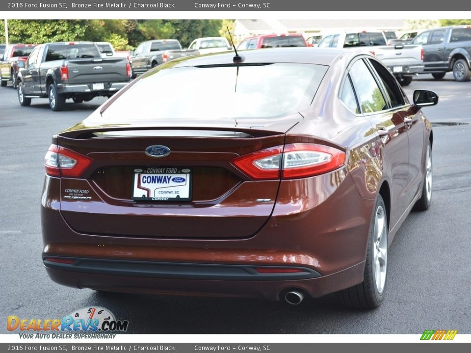 2016 Ford Fusion SE Bronze Fire Metallic / Charcoal Black Photo #3