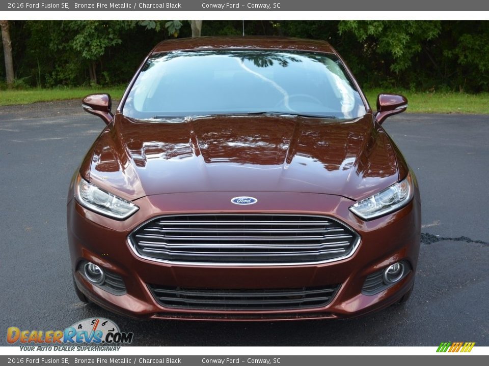 2016 Ford Fusion SE Bronze Fire Metallic / Charcoal Black Photo #11