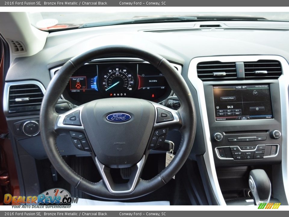 2016 Ford Fusion SE Bronze Fire Metallic / Charcoal Black Photo #30