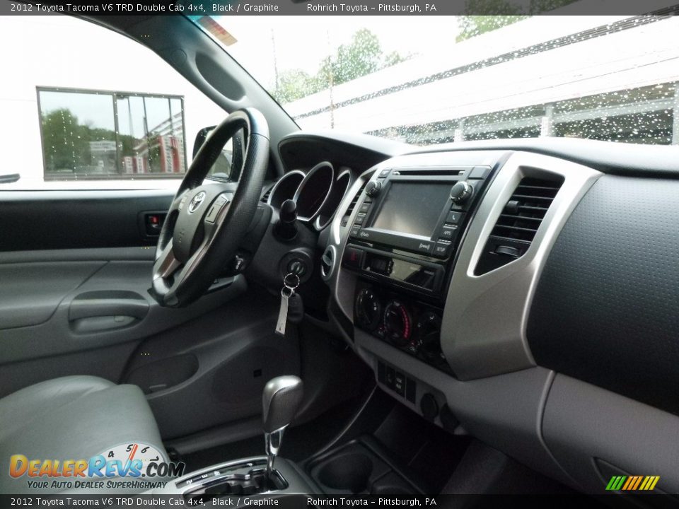 2012 Toyota Tacoma V6 TRD Double Cab 4x4 Black / Graphite Photo #11